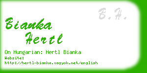 bianka hertl business card